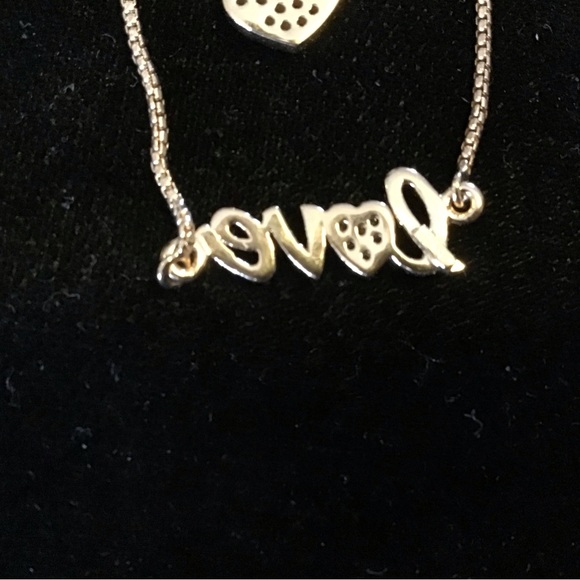 Beautiful two strand diamond necklace, both marked 925. - Picture 7 of 10